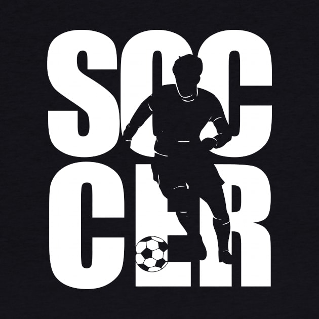 soccer text masking white by Typography Dose